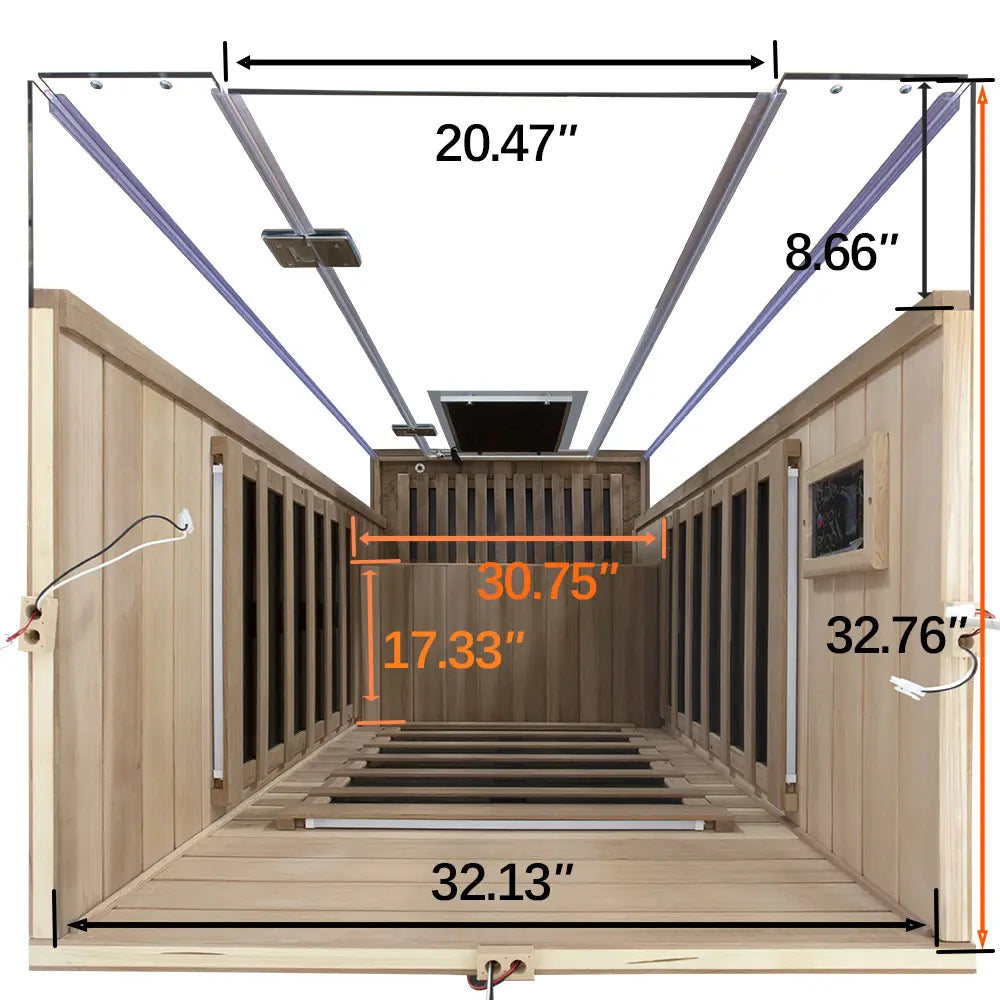 SR01 1-Person Red Cedar Infrared Sauna