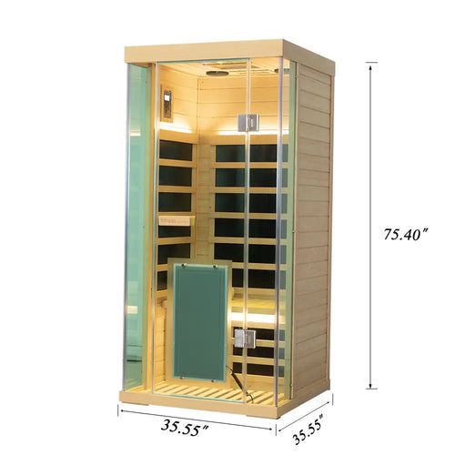 SH01 1-Person Hemlock Infrared Sauna