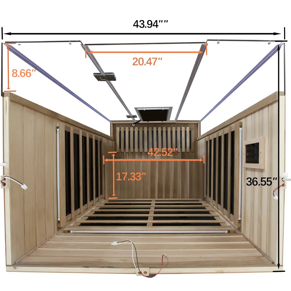 SR02 2-Person Red Cedar Infrared Sauna