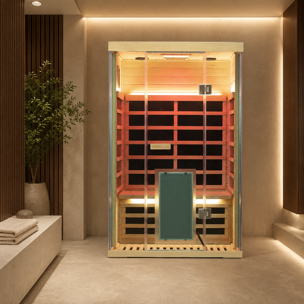 SH02 2-Person Hemlock Infrared Sauna