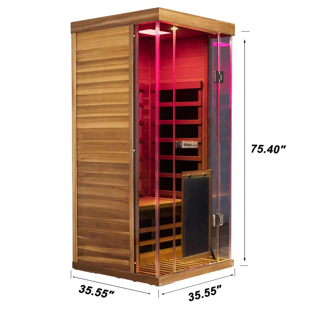 SR01 1-Person Red Cedar Infrared Sauna