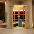 SH07 2-Person Corner Hemlock Infrared Sauna