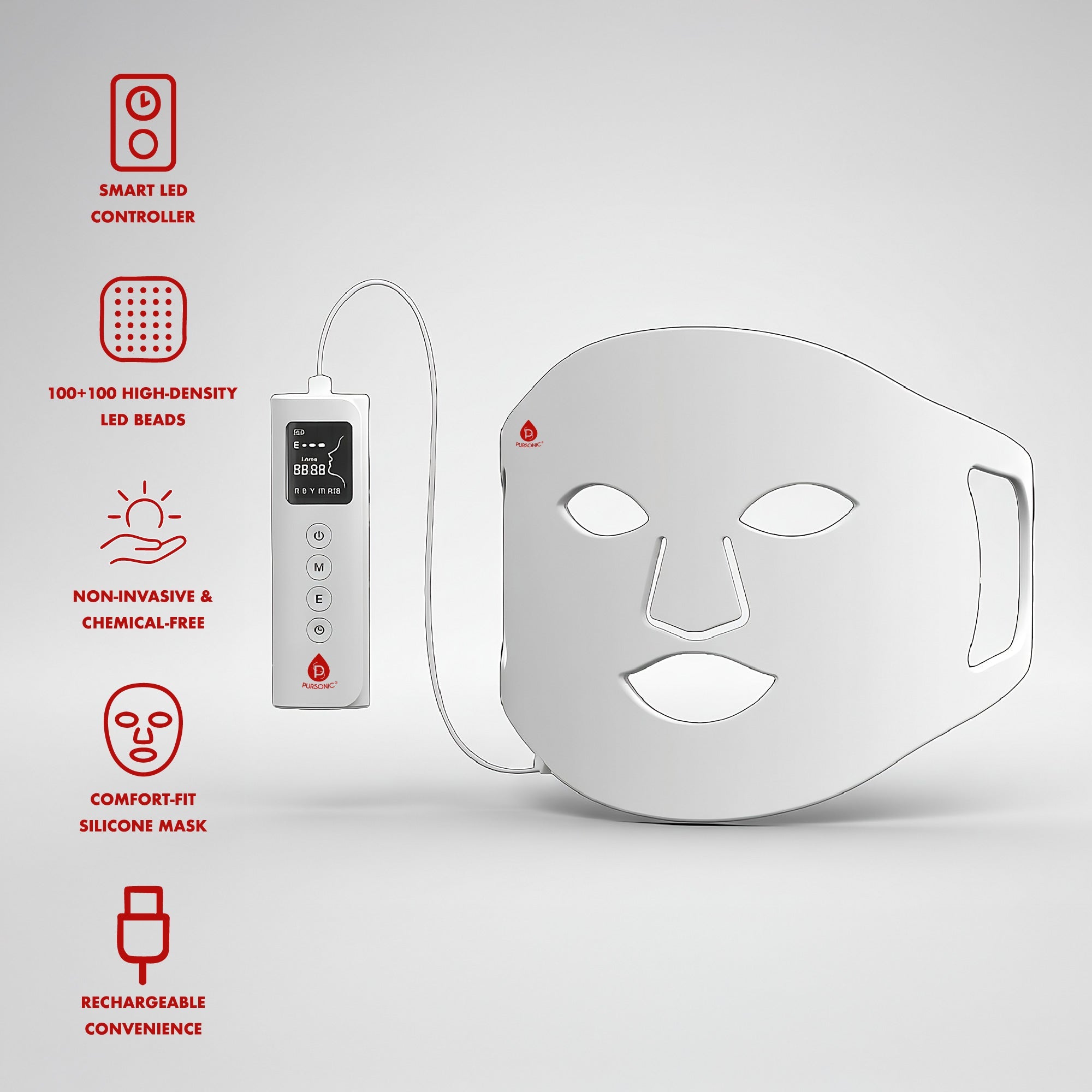 2-in-1 Red Light Therapy System | Face Mask & Full-Body Panel